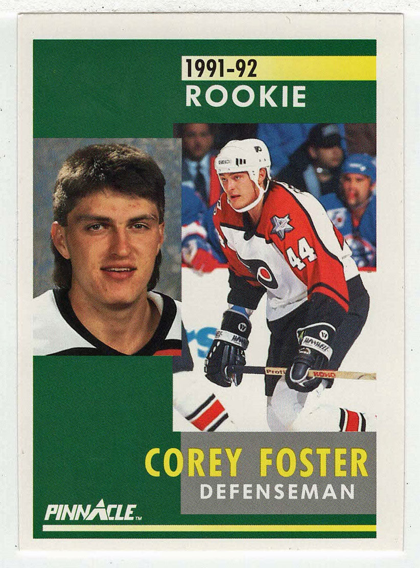 Corey Foster RC - Philadelphia Flyers (NHL Hockey Card) 1991-92 Pinnacle # 332 Mint