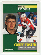 Corey Foster RC - Philadelphia Flyers (NHL Hockey Card) 1991-92 Pinnacle # 332 Mint