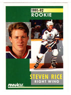 Steven Rice - Edmonton Oilers (NHL Hockey Card) 1991-92 Pinnacle # 334 Mint
