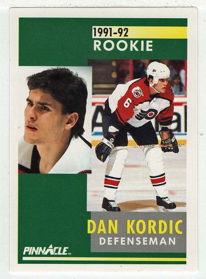 Dan Kordic RC - Philadelphia Flyers (NHL Hockey Card) 1991-92 Pinnacle # 338 Mint