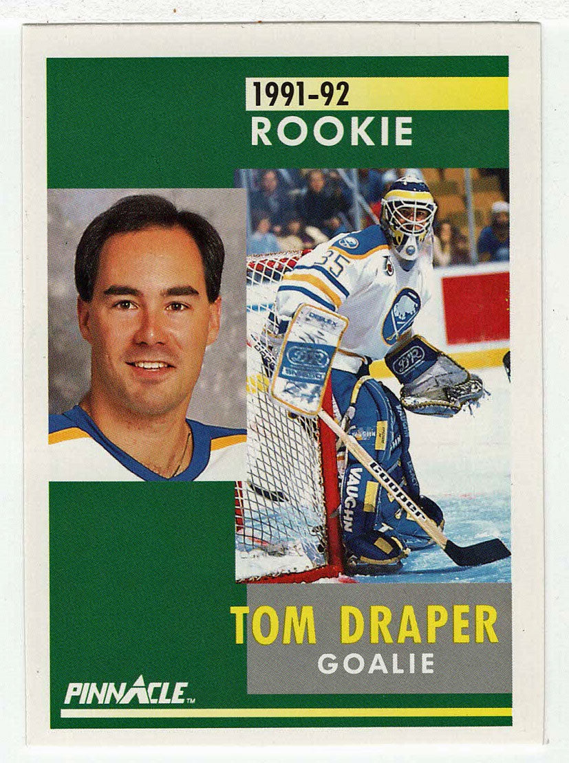 Tom Draper RC - Buffalo Sabres (NHL Hockey Card) 1991-92 Pinnacle # 341 Mint