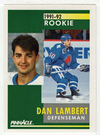 Dan Lambert RC - Quebec Nordiques (NHL Hockey Card) 1991-92 Pinnacle # 346 Mint