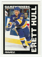 Brett Hull - St. Louis Blues - Game Winners (NHL Hockey Card) 1991-92 Pinnacle # 356 Mint