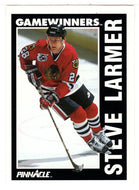 Steve Larmer - Chicago Blackhawks - Game Winners (NHL Hockey Card) 1991-92 Pinnacle # 357 Mint