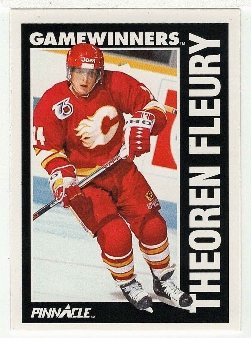 Theoren Fleury - Calgary Flames - Game Winners (NHL Hockey Card) 1991-92 Pinnacle # 358 Mint