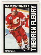 Theoren Fleury - Calgary Flames - Game Winners (NHL Hockey Card) 1991-92 Pinnacle # 358 Mint