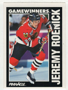 Jeremy Roenick - Chicago Blackhawks - Game Winners (NHL Hockey Card) 1991-92 Pinnacle # 359 Mint