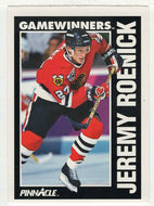 Jeremy Roenick - Chicago Blackhawks - Game Winners (NHL Hockey Card) 1991-92 Pinnacle # 359 Mint