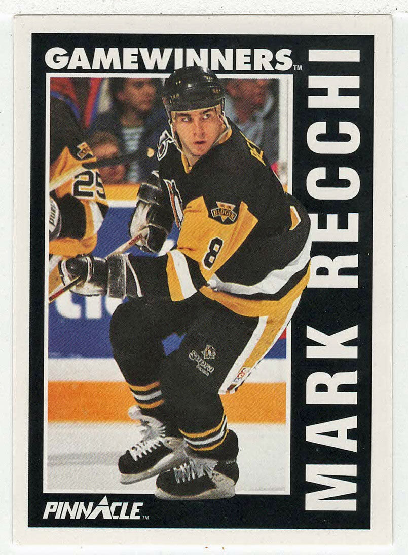 Mark Recchi - Pittsburgh Penguins - Game Winners (NHL Hockey Card) 1991-92 Pinnacle # 360 Mint