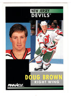 Doug Brown - New Jersey Devils (NHL Hockey Card) 1991-92 Pinnacle # 363 Mint