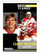 Carey Wilson - Calgary Flames (NHL Hockey Card) 1991-92 Pinnacle # 364 Mint