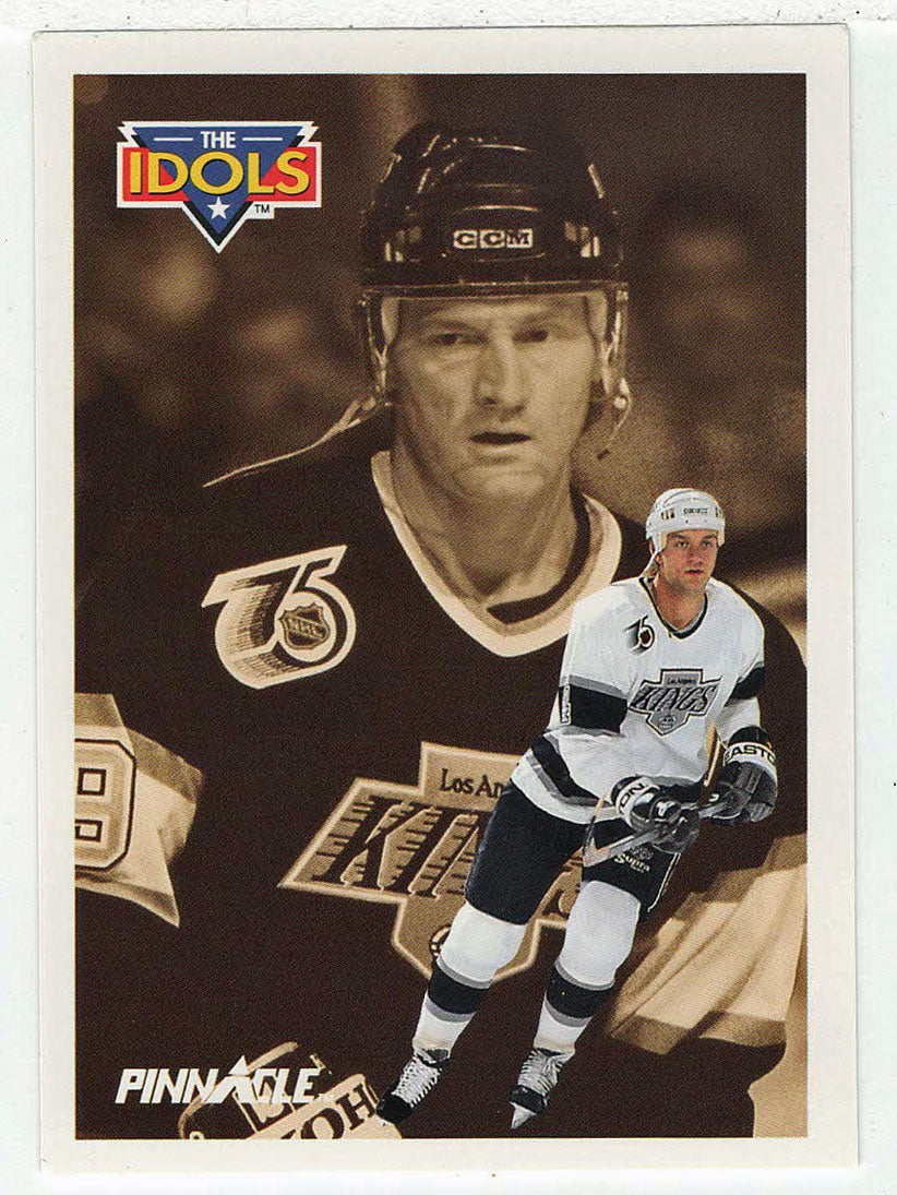 Rob Blake - Larry Robinson - Los Angeles Kings - The Idols (NHL Hockey Card) 1991-92 Pinnacle # 382 Mint