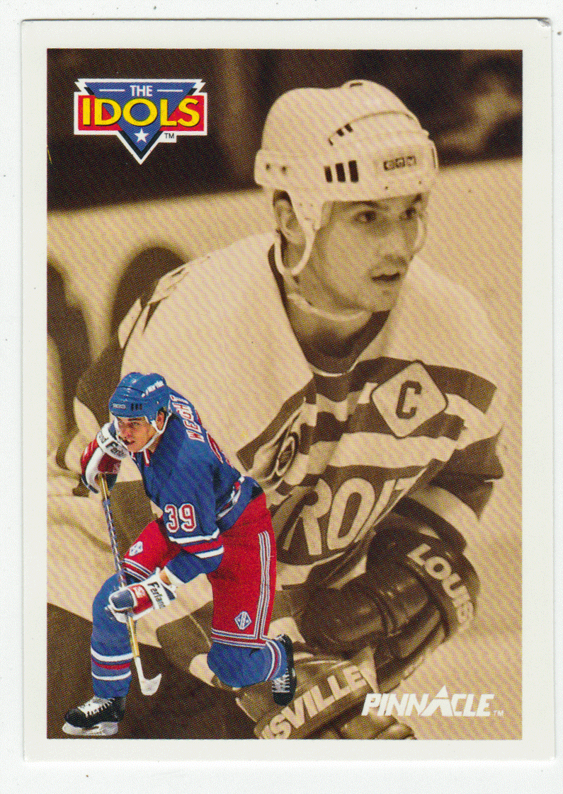 Doug Weight - Steve Yzerman - New York Rangers - Detroit Red Wings - The Idols (NHL Hockey Card) 1991-92 Pinnacle # 383 Mint
