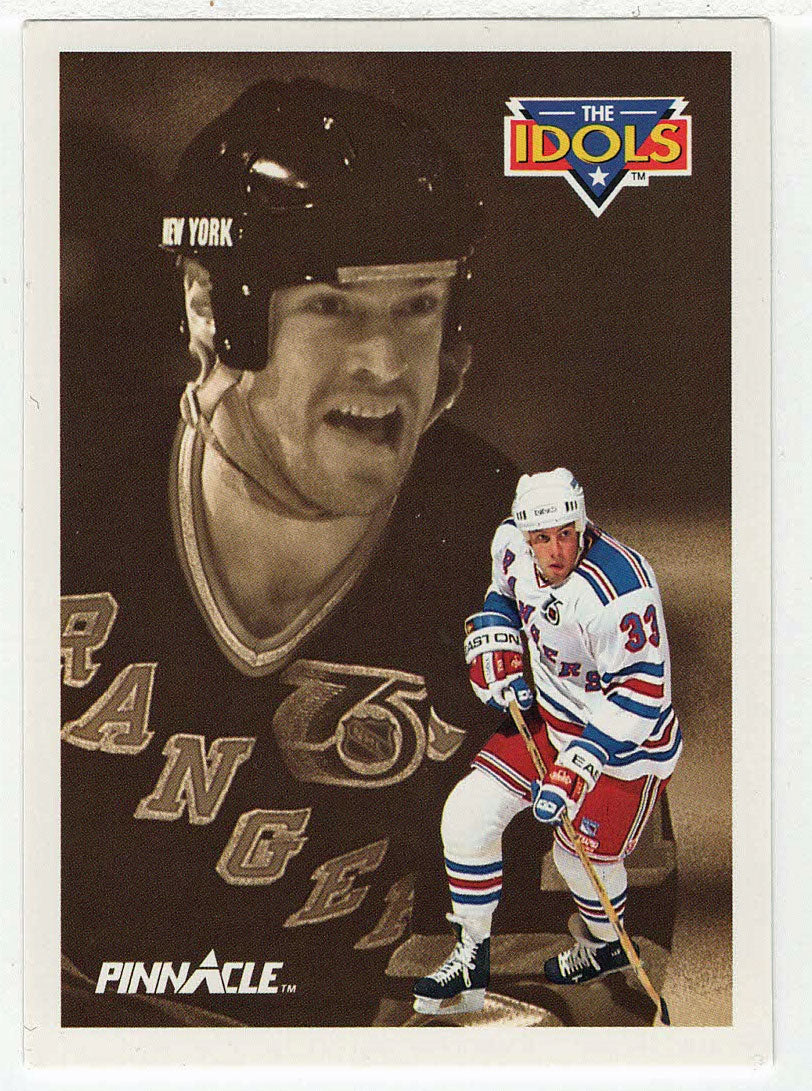 Tony Amonte - Mark Messier - New York Rangers - The Idols (NHL Hockey Card) 1991-92 Pinnacle # 390 Mint