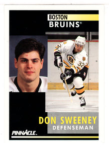 Don Sweeney - Boston Bruins (NHL Hockey Card) 1991-92 Pinnacle # 419 Mint