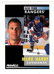 Mark Hardy - New York Rangers (NHL Hockey Card) 1991-92 Pinnacle # 420 Mint