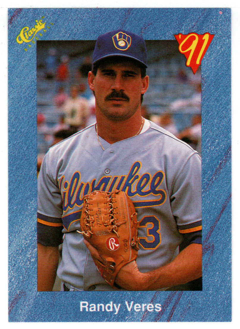 Randy Veres - Milwaukee Brewers (MLB Baseball Card) 1991 Classic I # 56 Mint