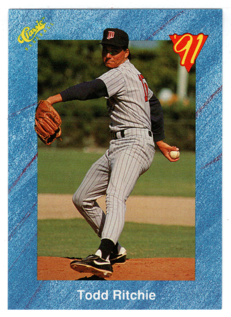 Todd Ritchie - Milwaukee Brewers (MLB Baseball Card) 1991 Classic I # 58 Mint