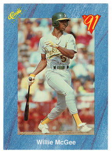 Willie McGee - Oakland Athletics (MLB Baseball Card) 1991 Classic I # 74 Mint