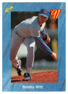 Bobby Witt - Texas Rangers (MLB Baseball Card) 1991 Classic I # 87 Mint