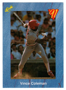 Vince Coleman - St. Louis Cardinals (MLB Baseball Card) 1991 Classic I # 91 Mint