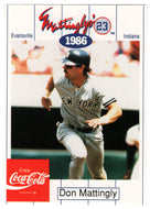 Don Mattingly - 1986 New Yankee Records (MLB Baseball Card) 1991 Collectors Series Coca Cola # 10 Mint