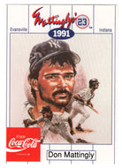 Don Mattingly - 1991 Evansville Indiana Restaurants (MLB Baseball Card) 1991 Collectors Series Coca Cola # 14 Mint