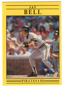 Jay Bell - Pittsburgh Pirates (MLB Baseball Card) 1991 Fleer # 31 Mint