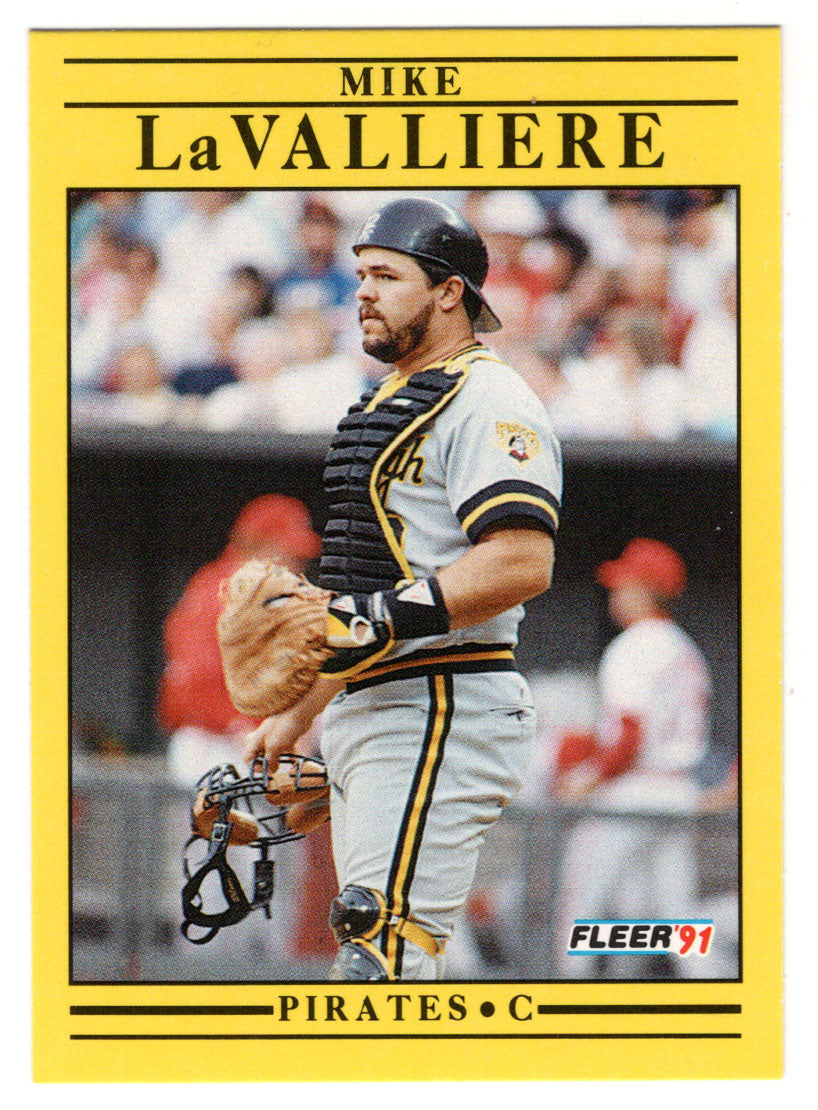 Mike LaValliere - Pittsburgh Pirates (MLB Baseball Card) 1991 Fleer # 42 Mint