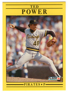Ted Power - Pittsburgh Pirates (MLB Baseball Card) 1991 Fleer # 46 Mint
