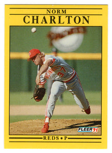 Norm Charlton - Cincinnati Reds (MLB Baseball Card) 1991 Fleer # 60 Mint