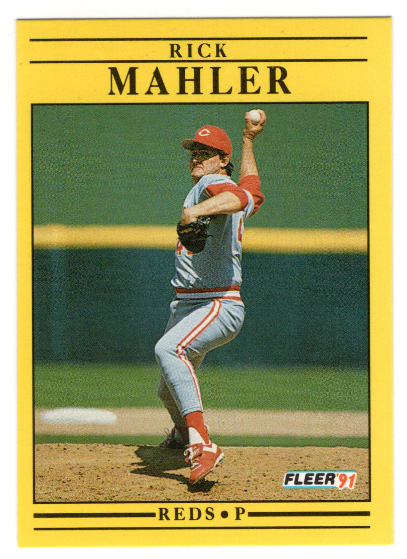 Rick Mahler - Cincinnati Reds (MLB Baseball Card) 1991 Fleer # 71 Mint