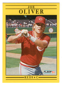 Joe Oliver - Cincinnati Reds (MLB Baseball Card) 1991 Fleer # 75 Mint