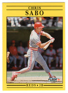 Chris Sabo - Cincinnati Reds (MLB Baseball Card) 1991 Fleer # 80 Mint