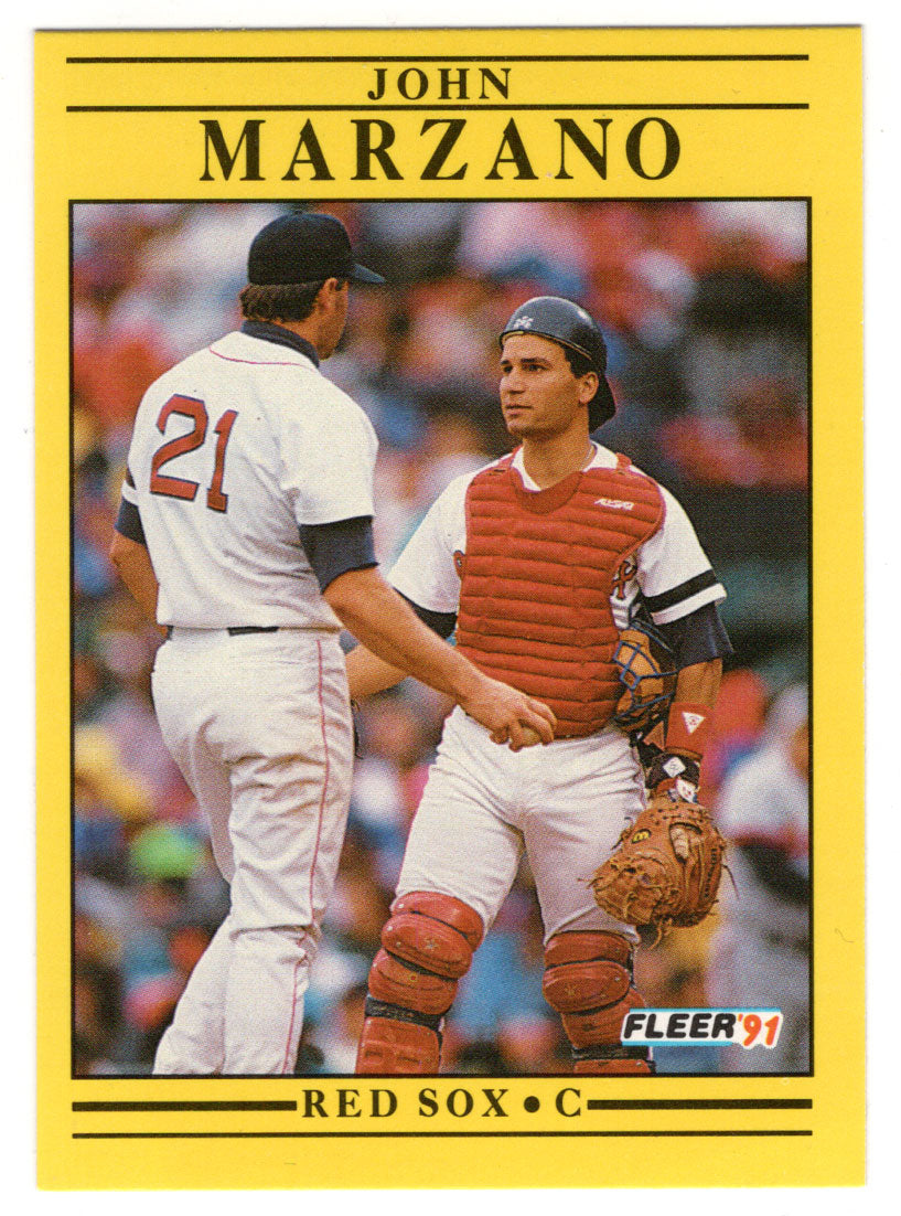 John Marzano - Boston Red Sox (MLB Baseball Card) 1991 Fleer # 103 Mint