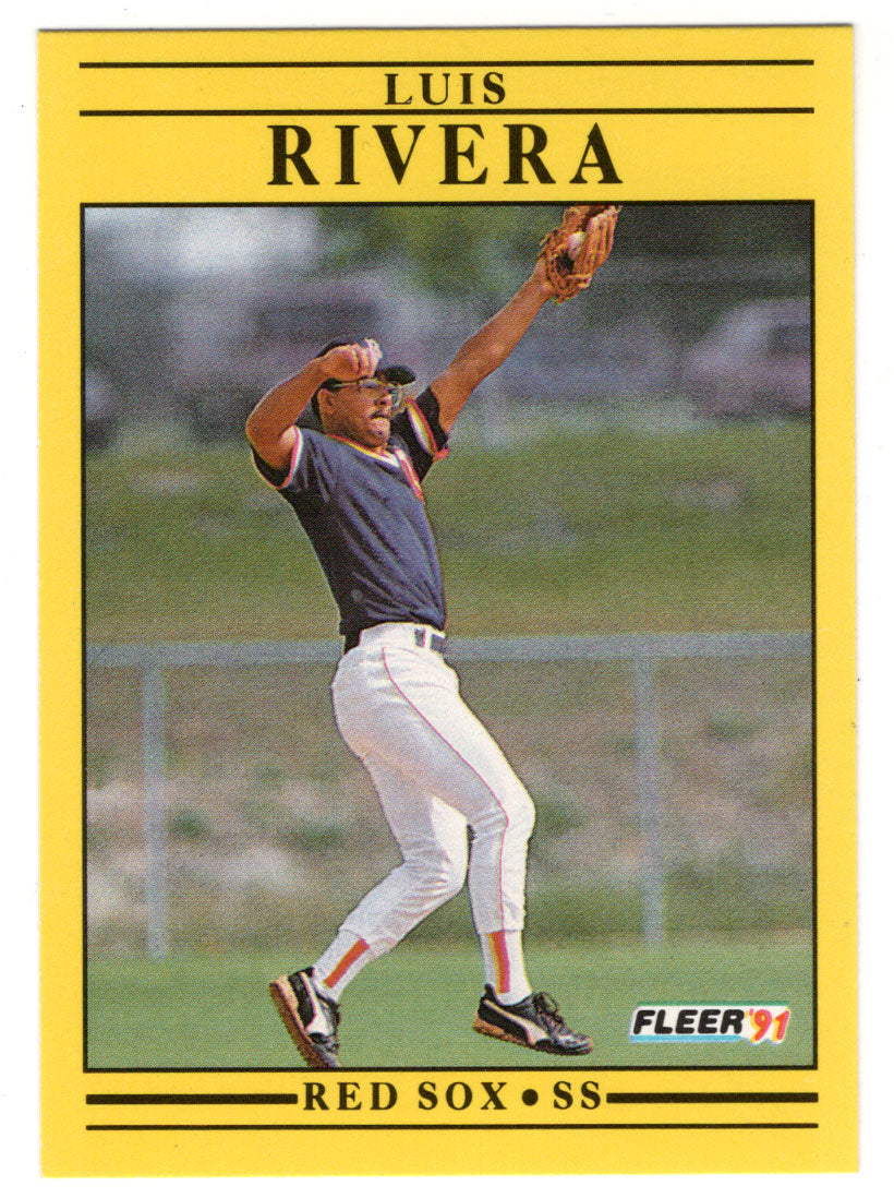 Luis Rivera - Boston Red Sox (MLB Baseball Card) 1991 Fleer # 112 Mint