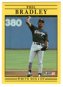 Phil Bradley - Chicago White Sox (MLB Baseball Card) 1991 Fleer # 114 Mint