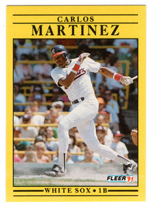 Carlos Martinez - Chicago White Sox (MLB Baseball Card) 1991 Fleer # 128 Mint
