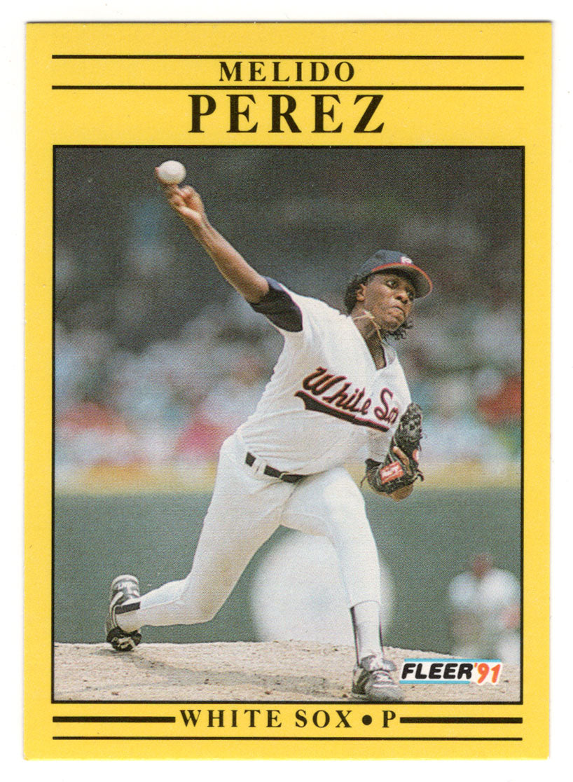 Melido Perez - Chicago White Sox (MLB Baseball Card) 1991 Fleer # 133 Mint