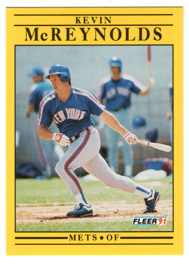 Kevin McReynolds - New York Mets (MLB Baseball Card) 1991 Fleer # 154 Mint