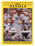 Kal Daniels - Los Angeles Dodgers (MLB Baseball Card) 1991 Fleer # 198 Mint