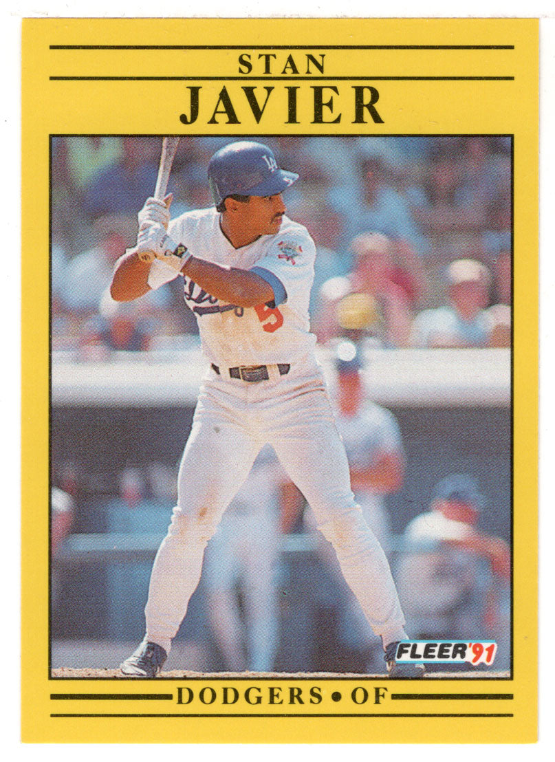 Stan Javier - Los Angeles Dodgers (MLB Baseball Card) 1991 Fleer # 211 Mint