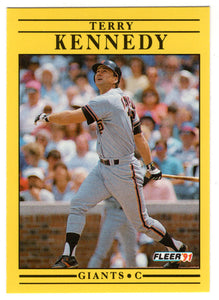 Terry Kennedy - San Francisco Giants (MLB Baseball Card) 1991 Fleer # 263 Mint