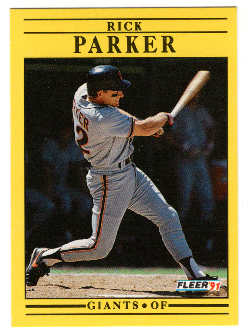 Rick Parker - San Francisco Giants (MLB Baseball Card) 1991 Fleer # 26 –  PictureYourDreams