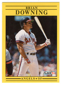 Brian Downing - California Angels (MLB Baseball Card) 1991 Fleer # 310 Mint