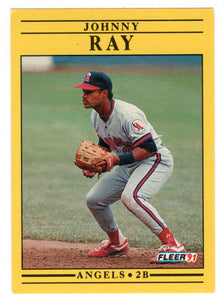 Johnny Ray - California Angels (MLB Baseball Card) 1991 Fleer # 323 Mint