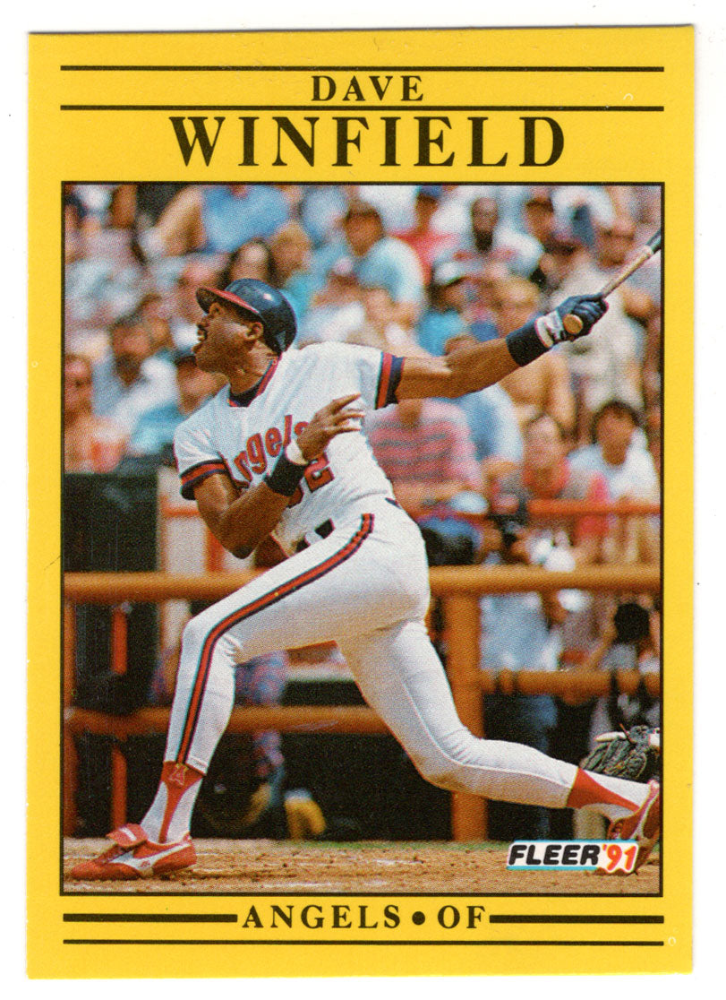 Dave Winfield - California Angels (MLB Baseball Card) 1991 Fleer # 329 Mint