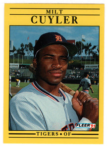 Milt Cuyler - Detroit Tigers (MLB Baseball Card) 1991 Fleer # 334 Mint
