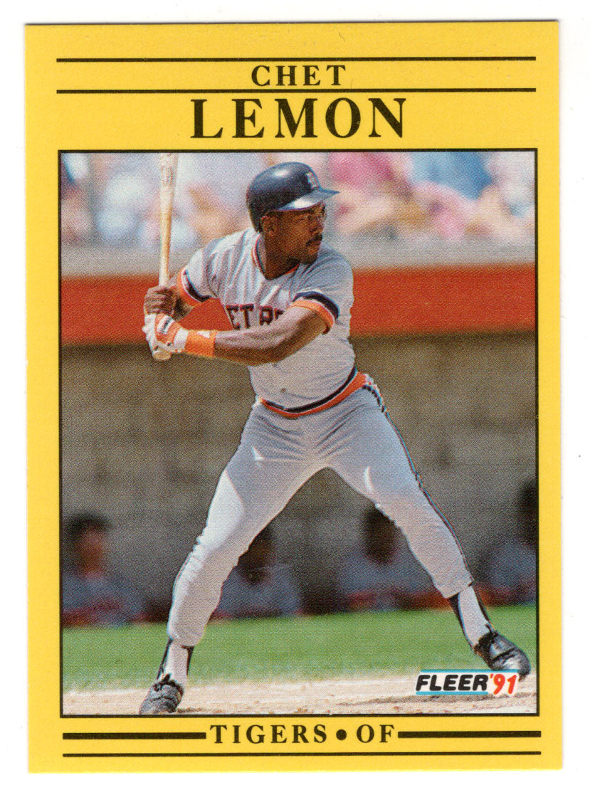 Chet Lemon - Detroit Tigers (MLB Baseball Card) 1991 Fleer # 341 Mint