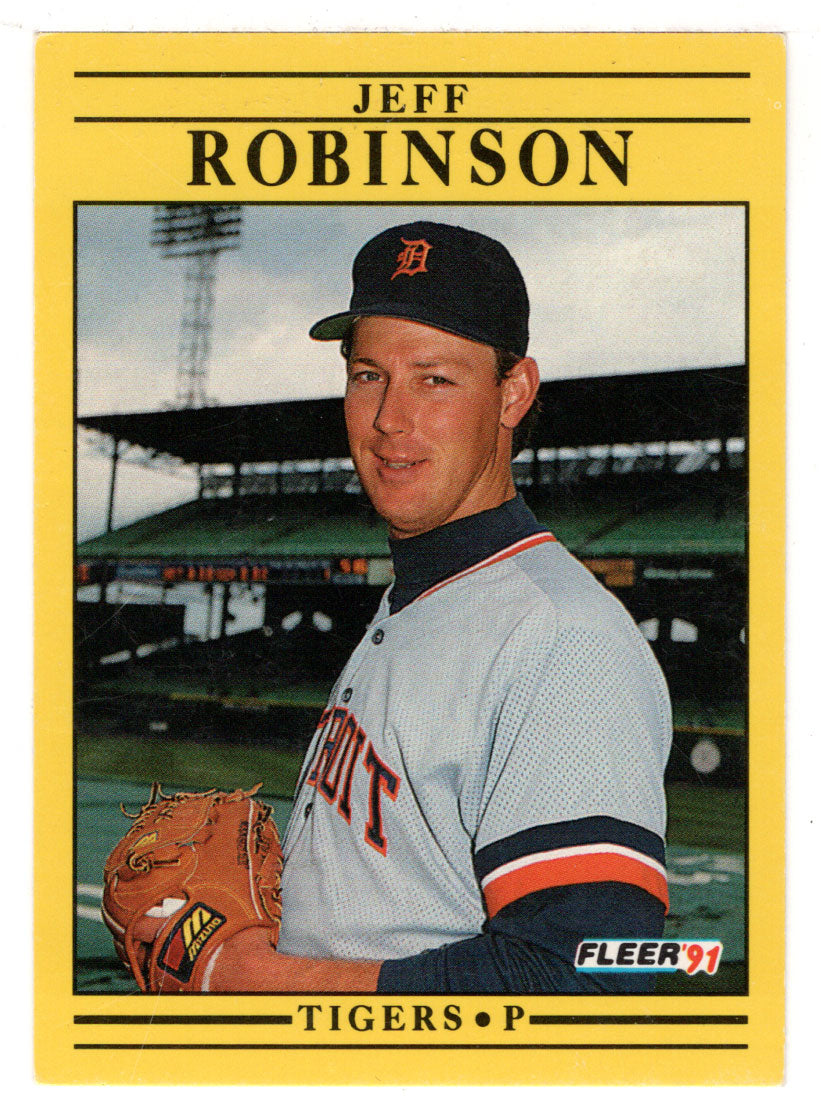 Jeff M. Robinson - Detroit Tigers (MLB Baseball Card) 1991 Fleer # 349 Mint